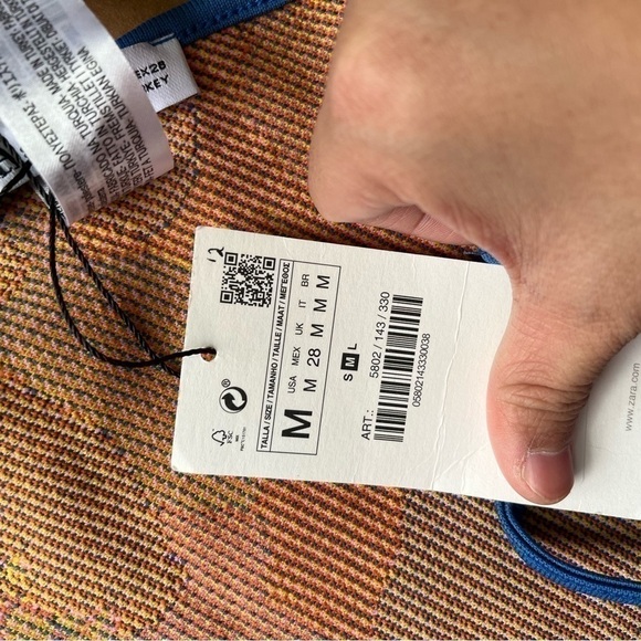 Zara MULTICOLOR HALTER TOP (M) - Picture 5 of 17